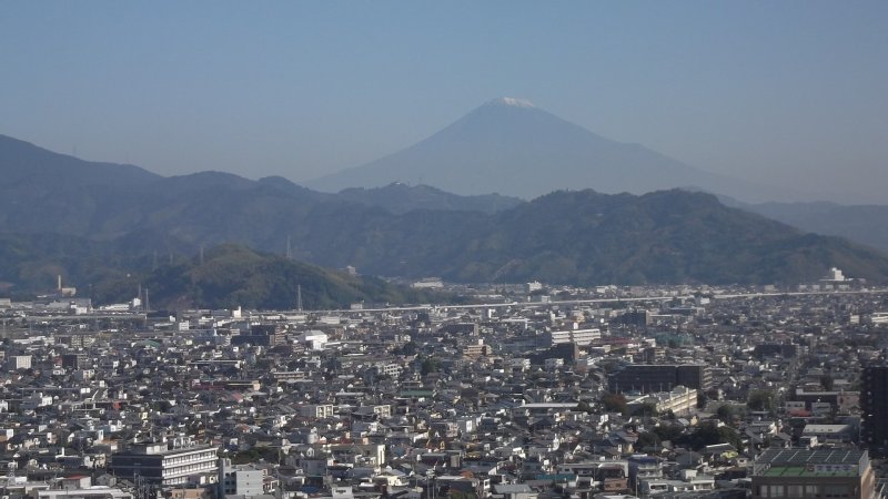 <p>On a clear day you can see Mount Fuji</p>