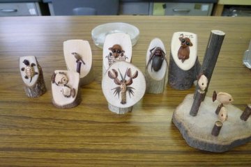 Creative hand made crafts in the Nature Observation and Study Hall