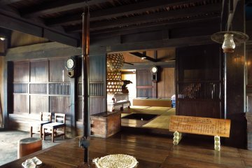 <p>The museum in a thatched roofed traditional Japanese house</p>