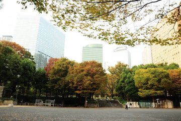 <p>Surrounded by&nbsp;some of Tokyo&#39;s tallest buildings</p>