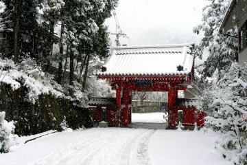 The red gate of Honkokuji