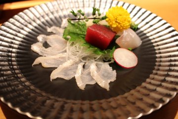 <p>Anago sashimi, or usuzukuri anago.</p>