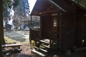 Cabin 3; in late March there was no one around
