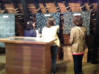 Upstairs in the attic are Indigo textiles from Japan and around the world.&nbsp;