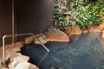 <p>The ladies&#39; outdoor onsen bath.</p>