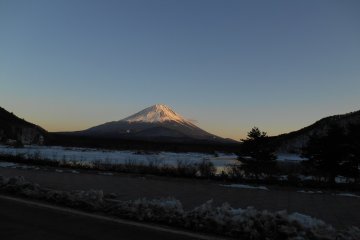 <p>Mount Fuji from Lake Shoji</p>