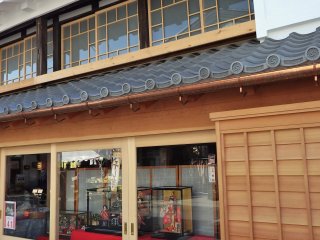 A newly remodeled structure - the townspeople of Makabe are working hard, with limited resources, to retain the historic atmosphere of their town.