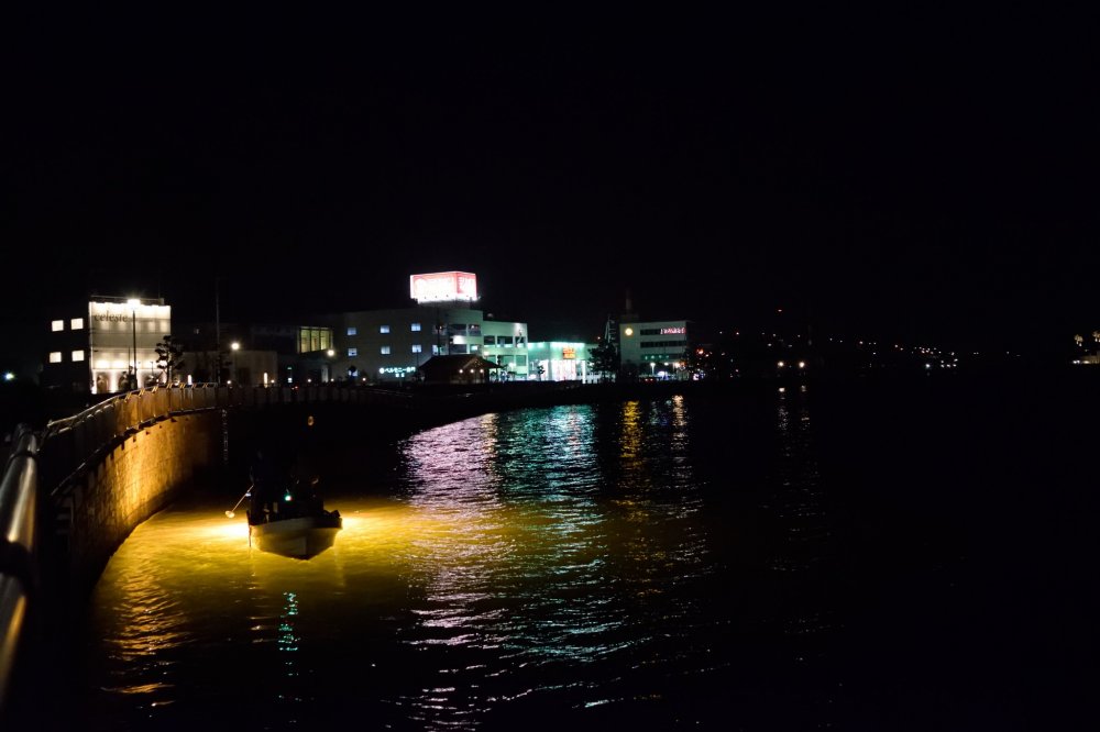 街灯と漁火のハーモニー（新町川）