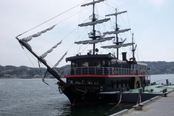 Take a cruise of the harbor in a replica Black Ship