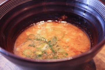 <p>Tsukemen soup</p>
