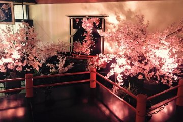 Around this time of the year decorations involve lots of cherry blossoms. Not that I am complaining or anything, though...