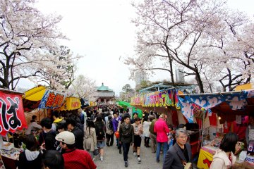 <p>The walkway to the temple in the center of the park is where most of the food stalls are located and it&#39;s quite a task to navigate from one end to the other.&nbsp;</p>