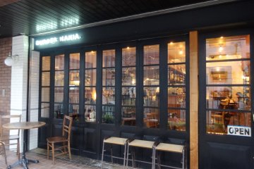 <p>Burger Mania is on the second floor and in warm weather, you can sit out on the terrace</p>