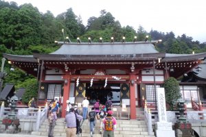 Afuri Shrine marks the halfway point of your climb