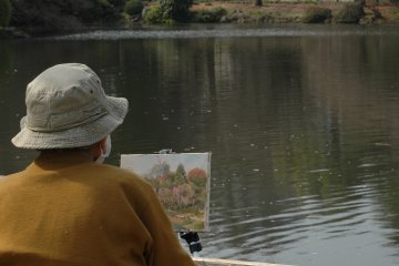 <p>An artist tries to capture the fleeting beauty of spring on canvass.</p>