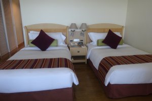 The guest rooms are tastefully decorated and fairly spacious