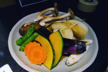 <p>The vegetable plate</p>