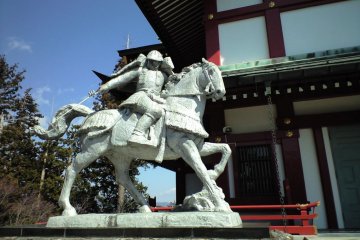 Statue of a Samurai Guarding the Shrine