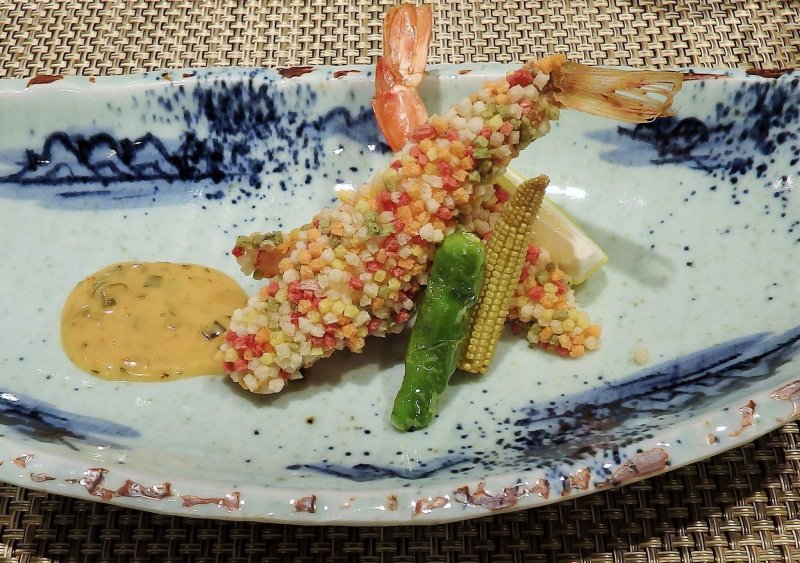 <p>One of the gorgeous and delicious courses served at dinner.</p>