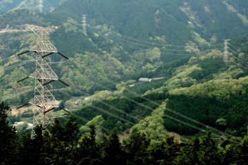 <p>Maybe these cables are carrying electricity from nearby Miyagase Dam</p>