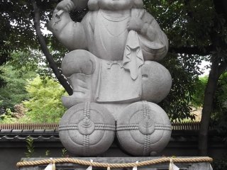 A fun statue near the entrance