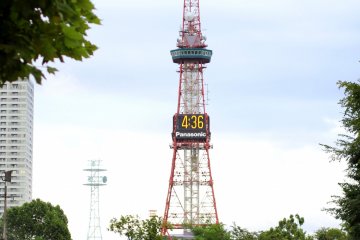 Sapporo TV Tower from Odori Park