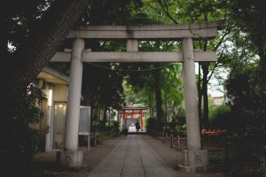 Kumano Shrine&#39;s entrance, Jiyugakoa