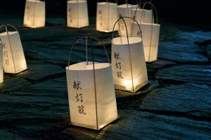 Lanternes du festival bouddhiste