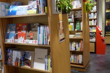 <p>A wider variety of books can be found in the bookstore next to the cafe.&nbsp;</p>