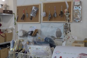 They have a little section selling owl-related toys and trinkets.&nbsp;