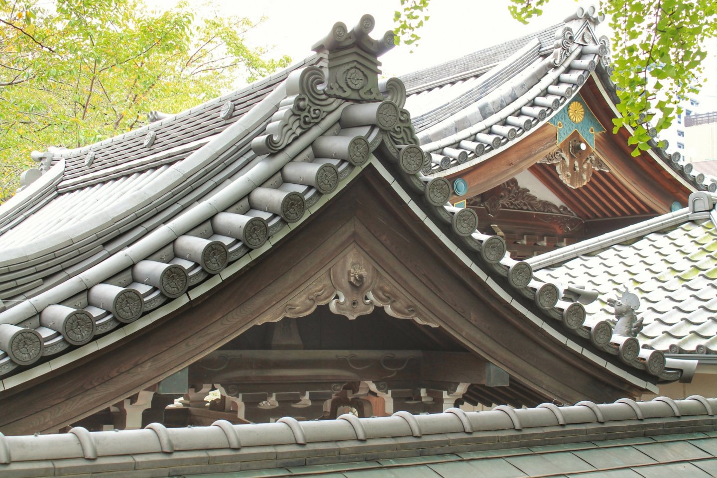 Atap Kuil Zenpuku-ji