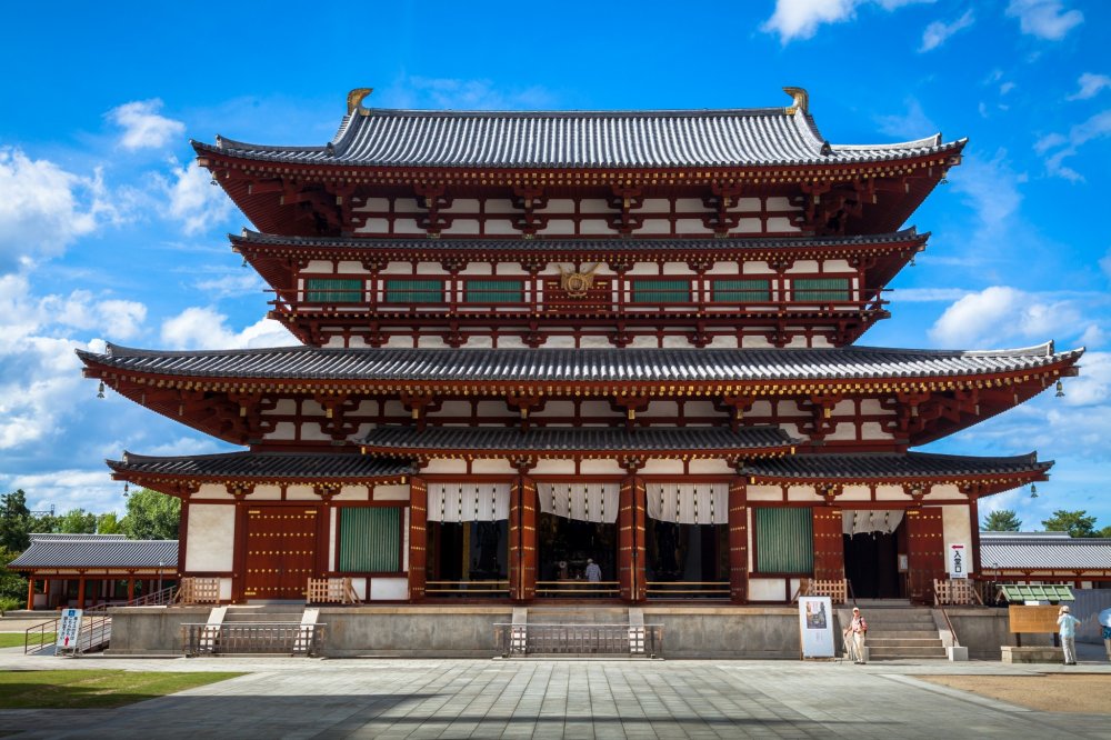 Yakushiji Temple main hall, a reproduction after the original was destroyed in a fire
