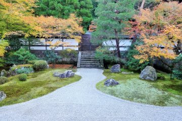 <p>Листва здесь - хорошая альтернатива намного более беспокойным угодьям храма Тофуку-дзи внизу холма</p>