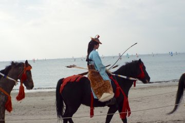 <p>Walking the horse ceremony</p>