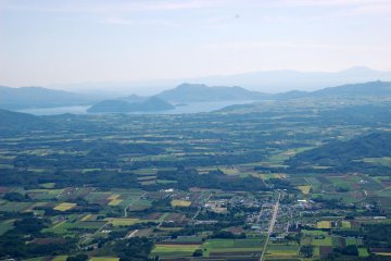 View of Lake Toya from the Mt. Yotei Peak