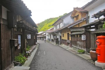 The main street of Omori Village