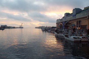 <p>Kushiro sunset near Fishermen&#39;s Wharf&nbsp;</p>
