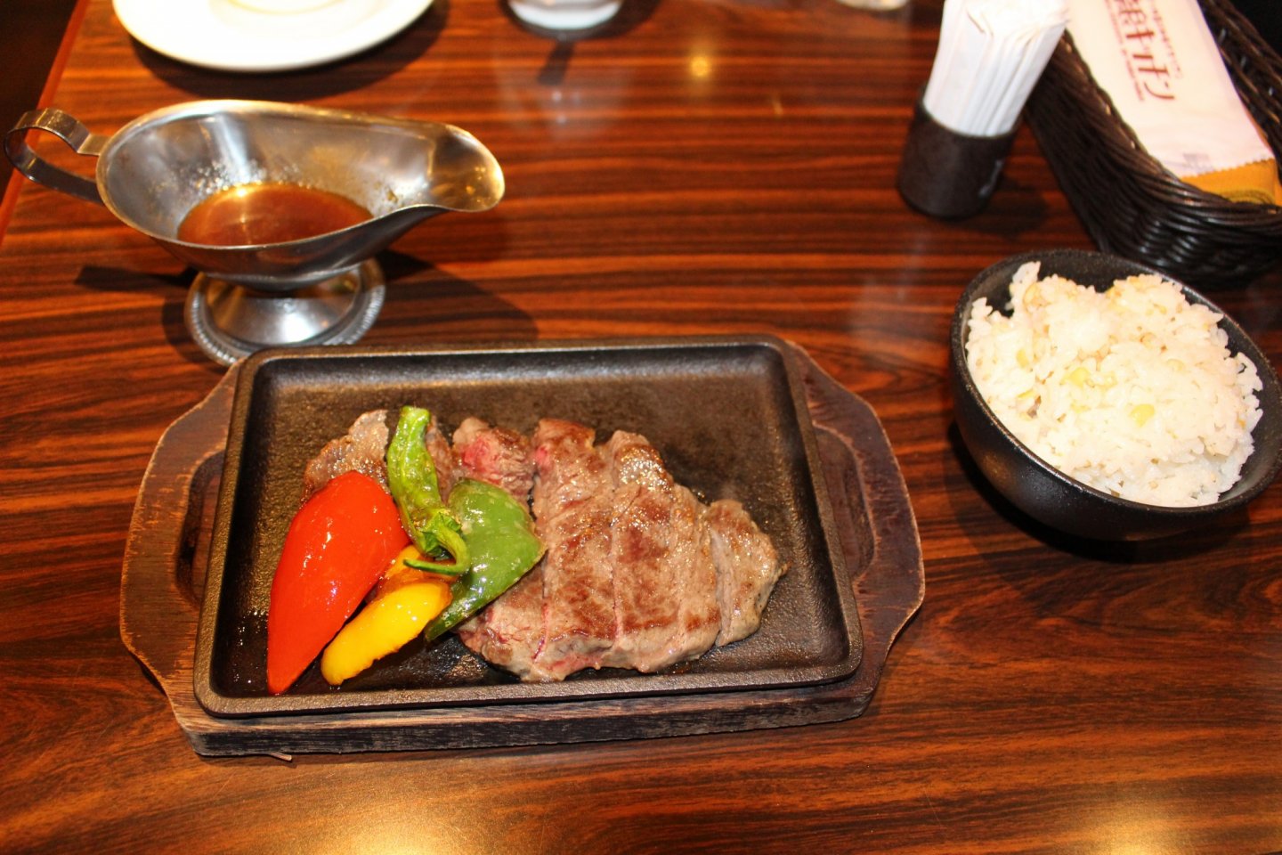 Nara Kitchen's steak lunch set, just ￥1,274 (~$12 US)
 