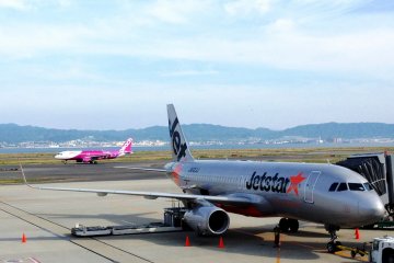 The Kansai to Narita route is dominated by low cost carriers like Jetstar Japan and Peach.
