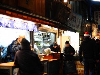 Early morning diners at Chuka Soba Inoue
