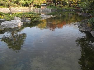 One of the garden&#39;s ponds
