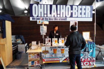 <p>Ohilaiho Beer booth</p>
