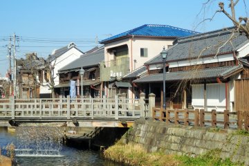 The Ono River runs through the historic district of Sawara