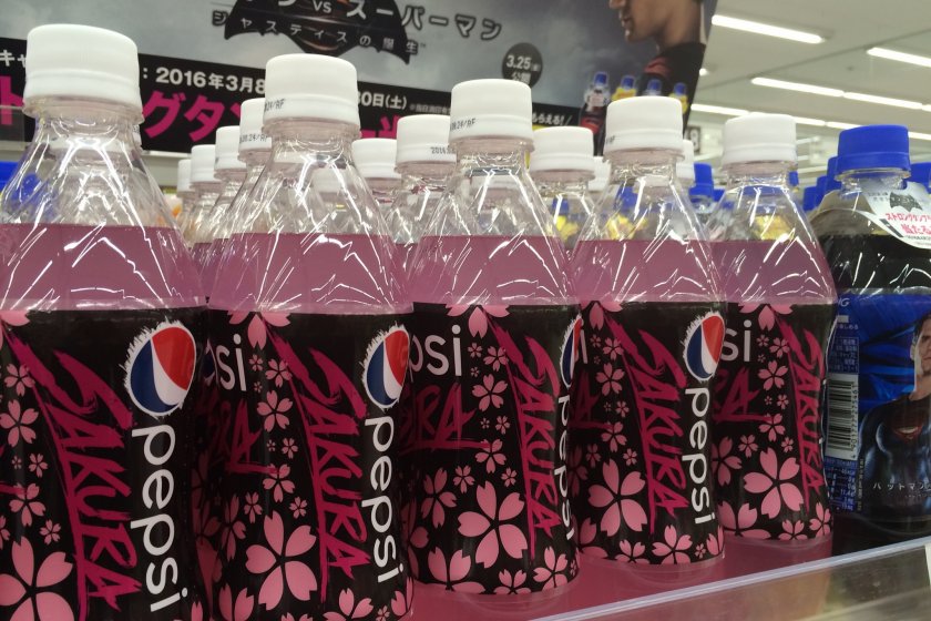 World S First Sakura Pepsi Food Drink Japan Travel