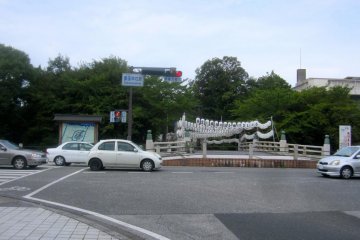 Walking down the main street away from Hikone Station will take you to this entrance to the castle