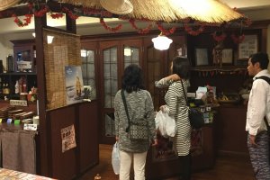 The counter for ordering and paying is distinctively Okinawan. 