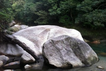 One of many large rocks to take a rest on and enjoy the scenery!