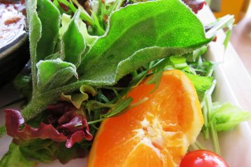 The salad is full of isoflavones as well as vitamin C, and is reputed to have anti-aging qualities