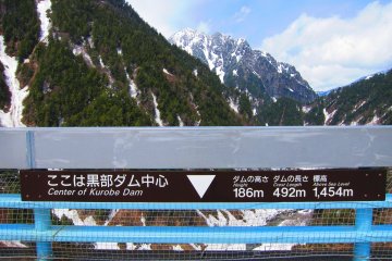 The Kurobe Dam is Japan's tallest dam at 186m. 