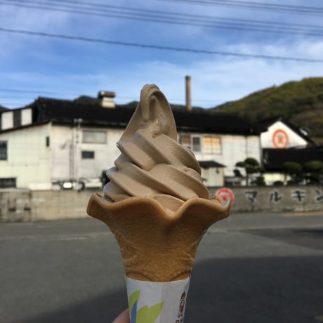 쇼도시마에서 먹은 간장 아이스크림